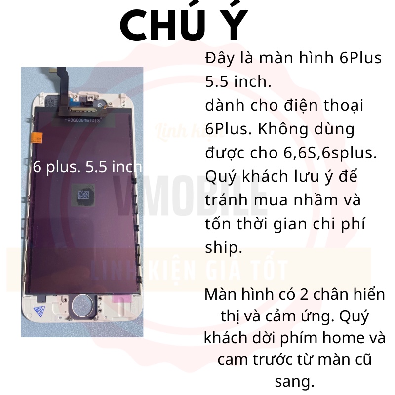 Màn hình thay thế nguyên bộ cho 6 plus 5.5 inch