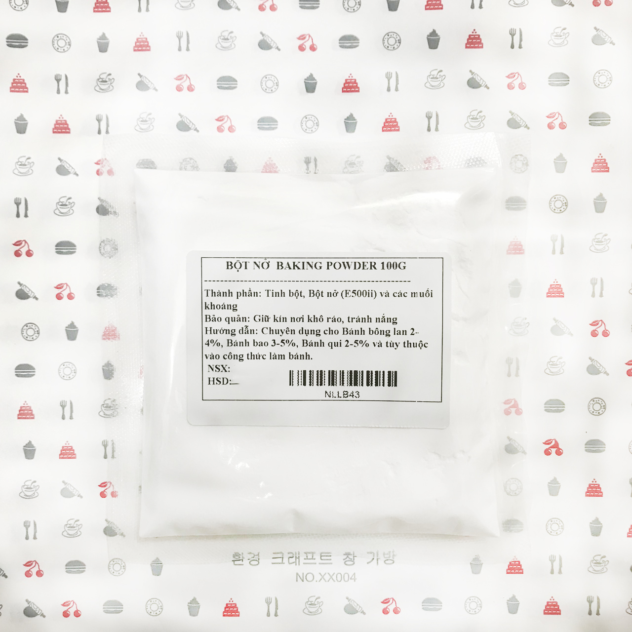 100g Bột Nổi,Bột Nở,Baking Powder Dùng Trong Các Công Thức Bánh để Giúp Bánh Nở Xốp Và Bông Mềm