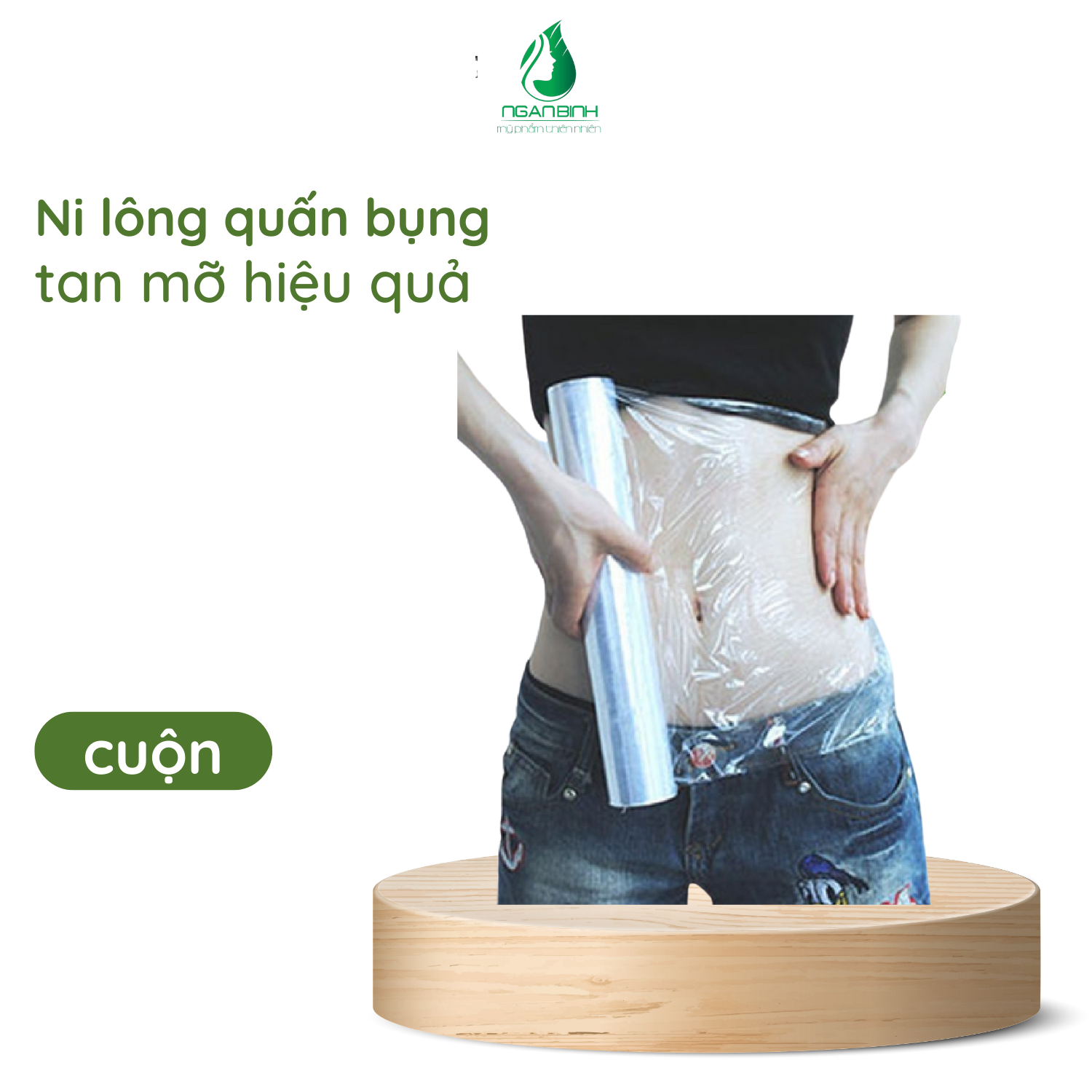 Ni lông quấn bụng giảm mỡ
