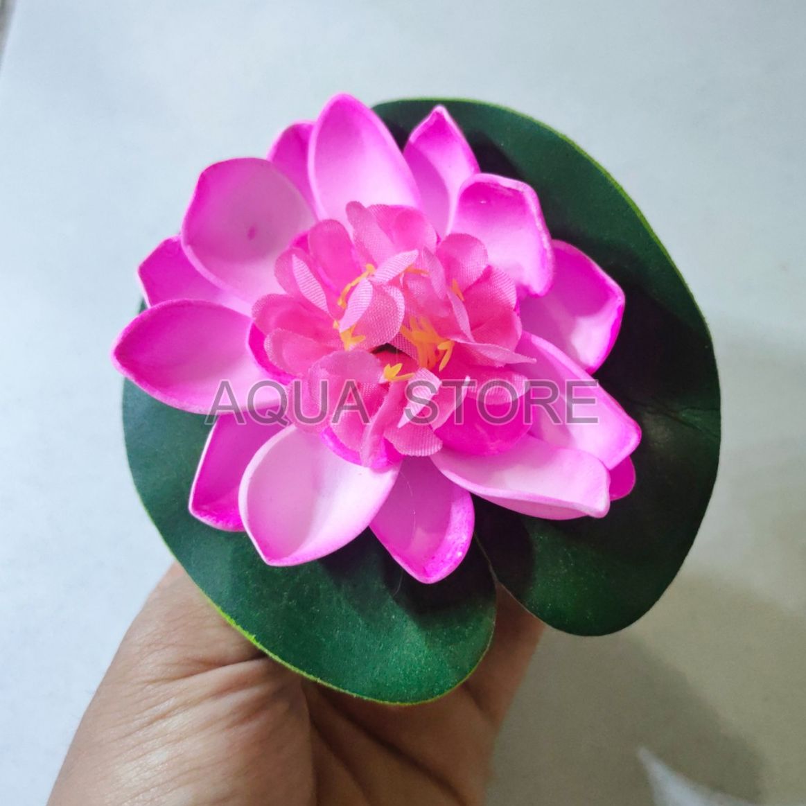 Fake Lotus Flower Water Drop Bowl 18 15cm for Decorating Small Garden Landscapes - 8