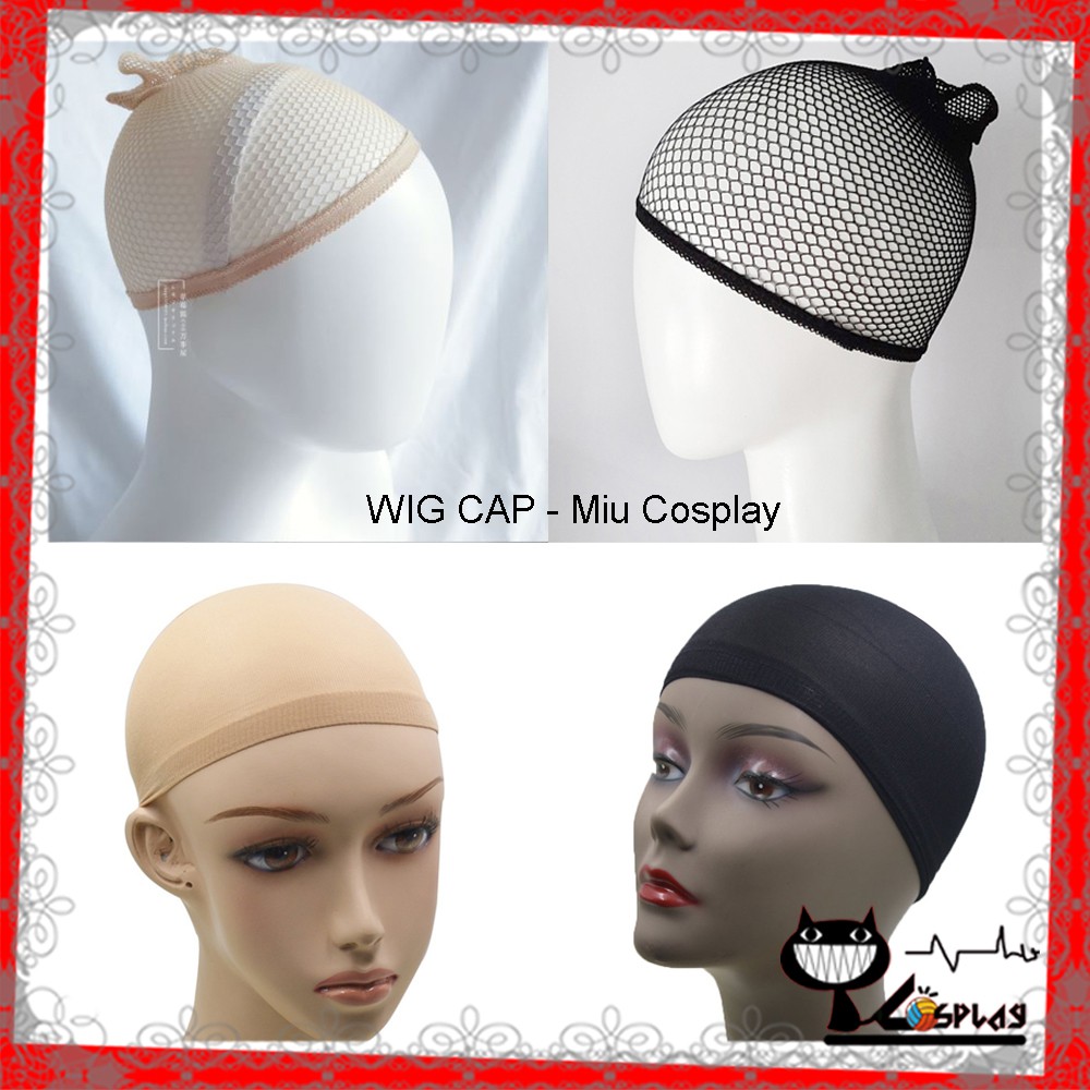 Wigcap/Wig cap - Lưới trùm tóc thật trước khi đội tóc giả - Phụ kiện cosplay