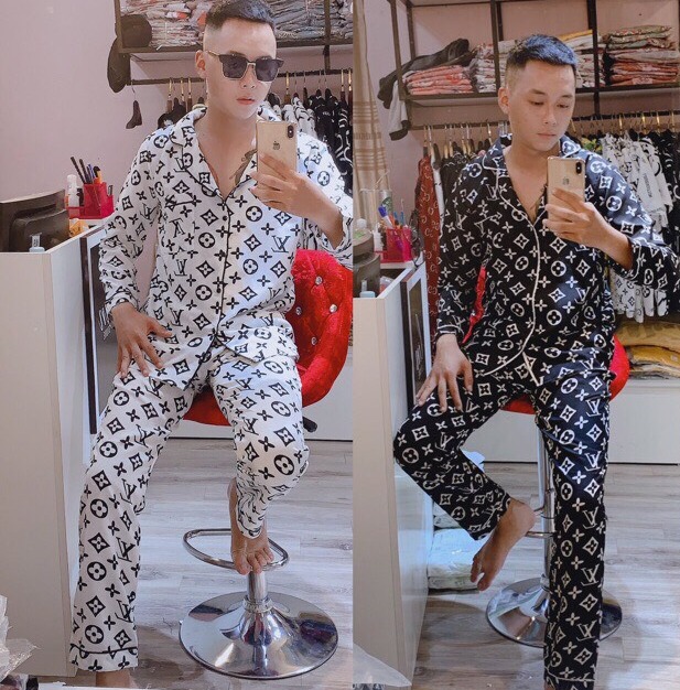 💝 SIÊU SALE FOR MEN 💝 Bộ Đồ Ngủ Dài Tay Chất Kate Bộ Pijama Lụa Dài Tay Phù Hợp Cả Nam Và Nữ D32