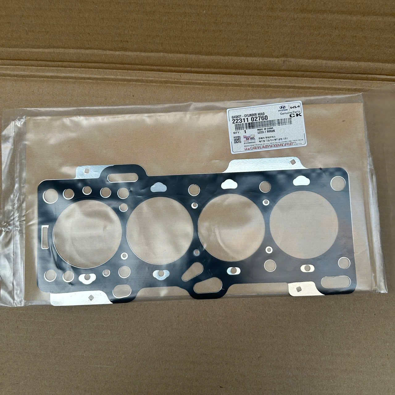 Gioăng Quy lát/ mặt máy 1.1L Kia Morning 2006-2011 mã 2231102760 chính hãng