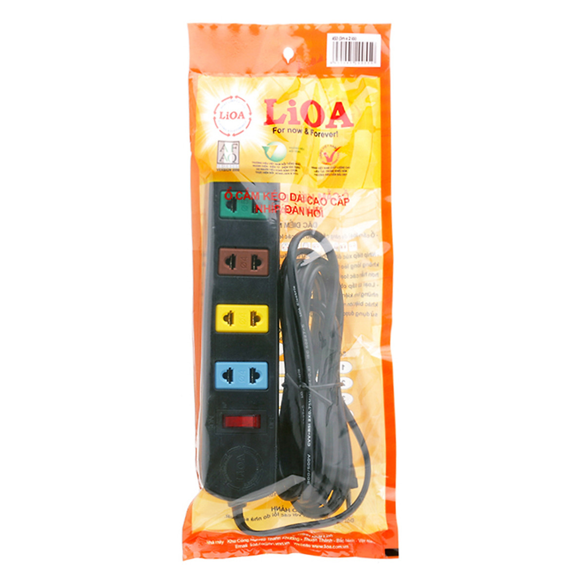 Ổ cắm điện 4s dây 3m x 2 lioa 4s3
