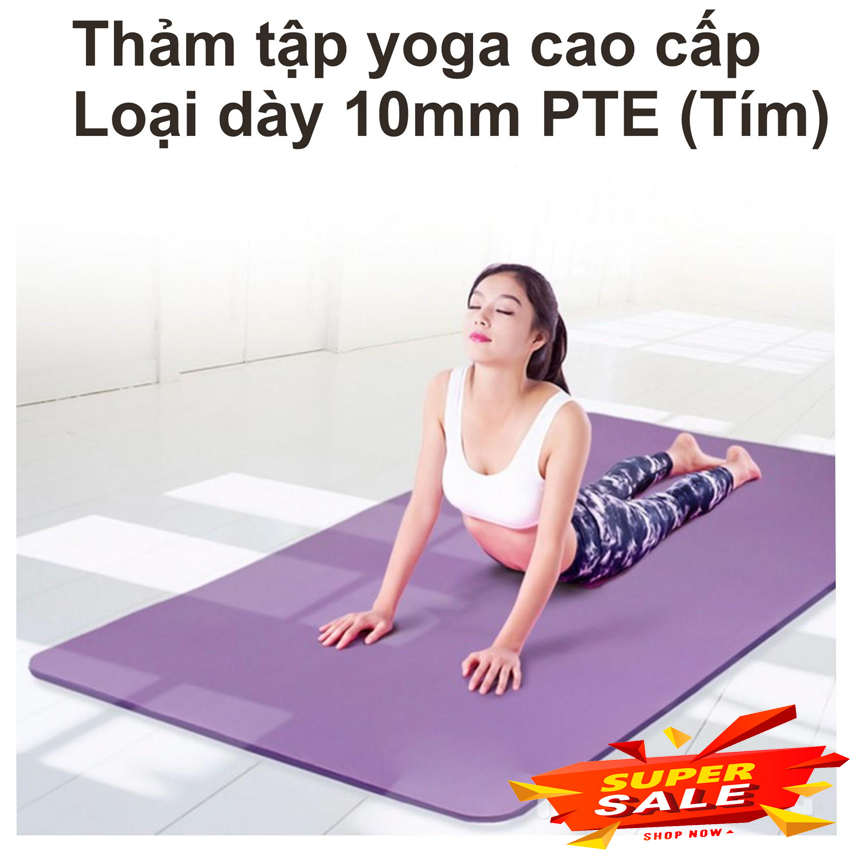 Thảm Tập YoGa Loại Xin 2 Lớp  - Tập Thế Dục Tại Nhà - Thảm dày 6mm êm ái đây là lớp đệm giữa cơ thể bạn và sàn cứng