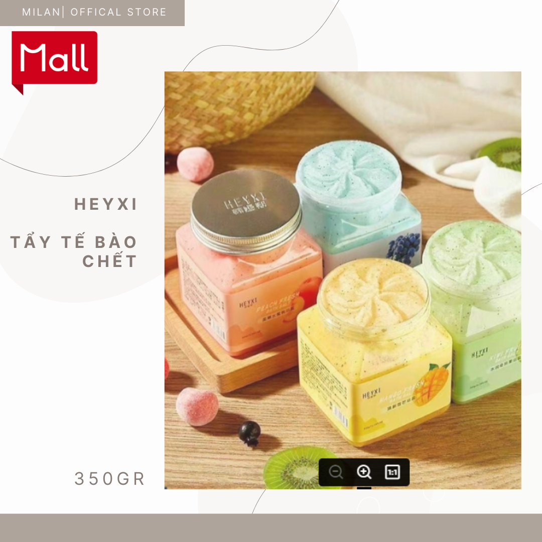 Tẩy Da Chết Body HEYXI Vị Hoa Quả Cực Thơm (350g)