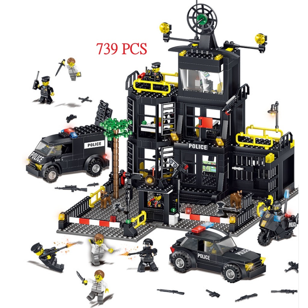 Hot mother and baby products
 bộ đồ chơi xếp hình lego cảnh sát lắp ghép oto lego trụ sở cảnh sát cảnh sát swat