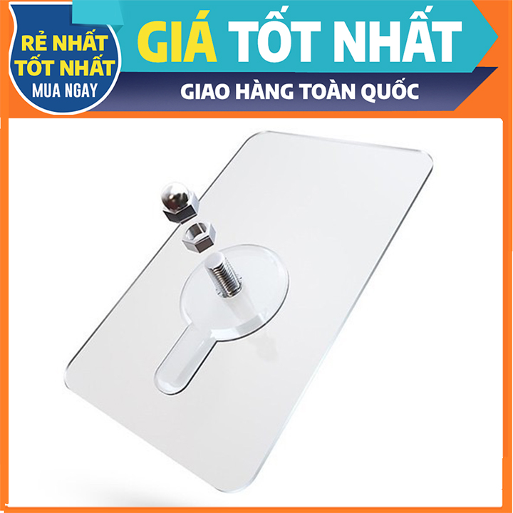 Bộ 2 miếng dán tường kèm ốc vít để treo đồ gắn giá kệ