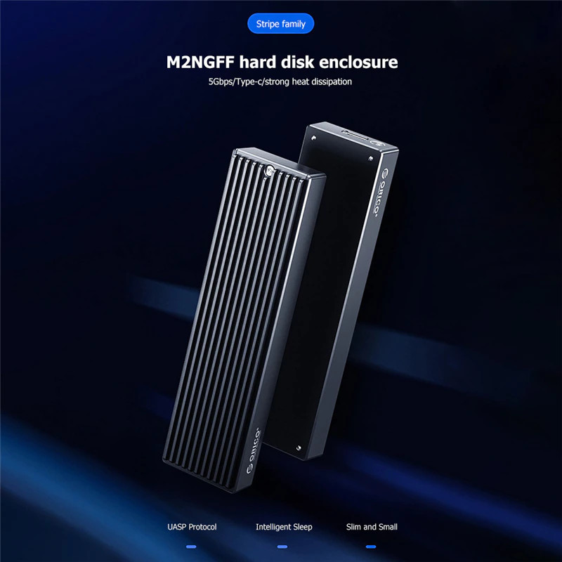 Box di động ssd m.2 ngff sata chuẩn usb 3.1 gen1 orico m2pf-c3-bk