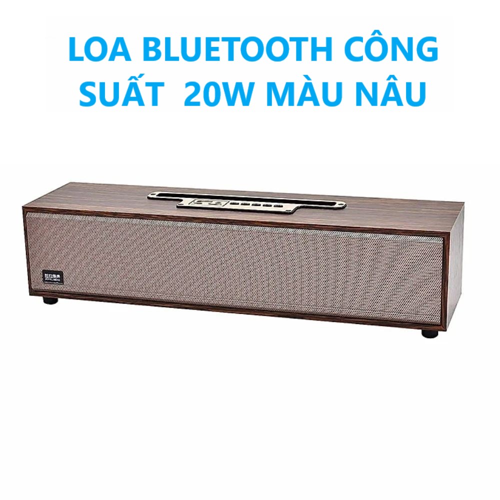  Loa Vi Tính Màu Nâu  - Để Bàn Thiết Kế Dạng Gỗ Sang Trọng - Công Suất 20W  Âm Thanh Hay  Bass Mạnh  Cực Chất - Kết Nối Bluetooth - Bảo Hành Đổi Mới 