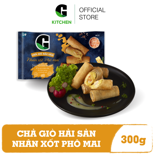 [Giao nội thành HCM] Chả Giò Hải Sản Nhân Xốt Phô Mai G Kitchen 300g