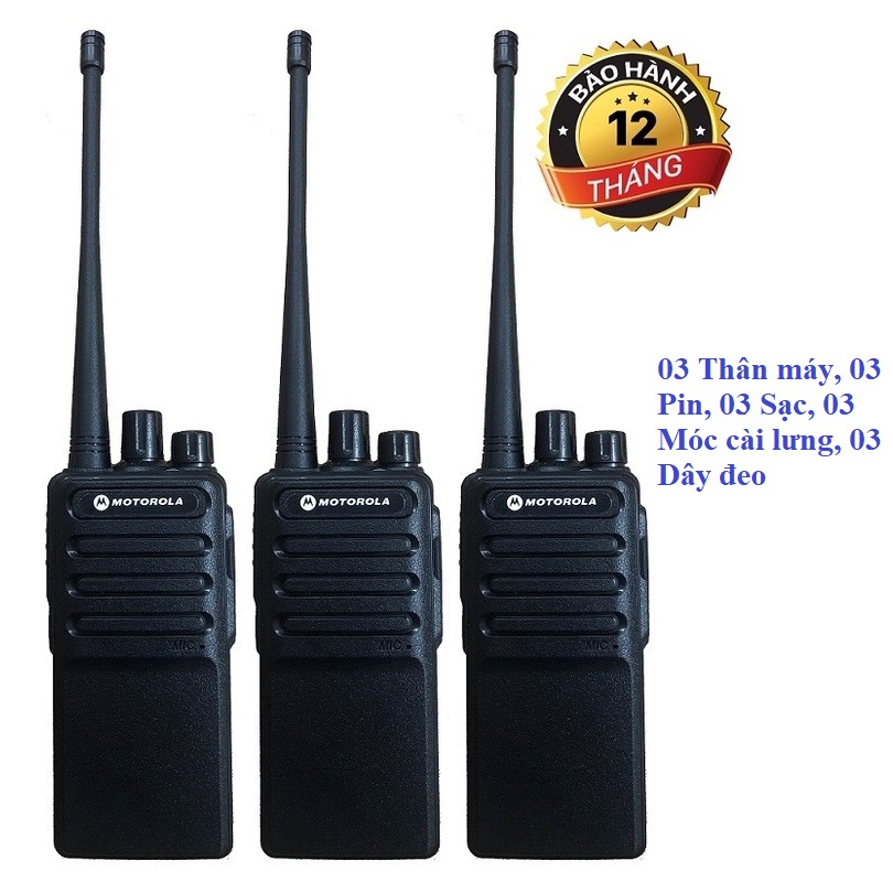 Bộ 3 Bộ đàm chất lượng cao Motorola CP6688(Bổ sung cổng hỗ trợ sạc Micro USB)