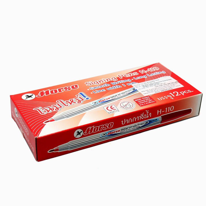 Hộp 12 cây bút lông màu horse h-110