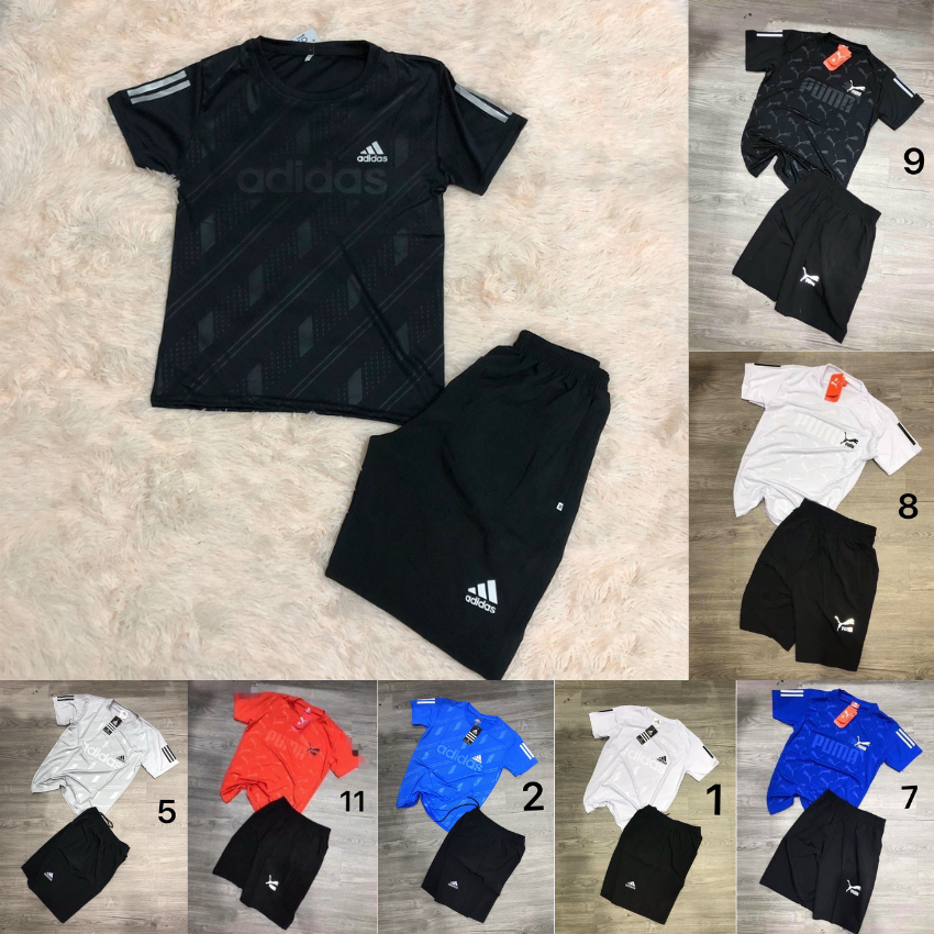 Set bộ thể thao nam - bộ quần áo thể thao nam mùa hè 2023