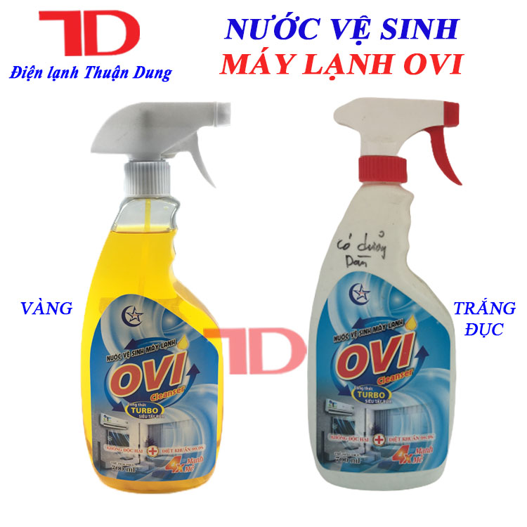 Nước vệ sinh máy lạnh OVI có dưỡng dàn - Điện lạnh Thuận Dung