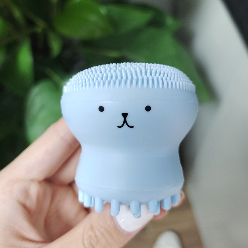 Bạch Tuộc Rửa Mặt, 100% Chất liệu Silicone y tế, Kích thước: 5,3 x 5,4 x 4,3cm SHOPER