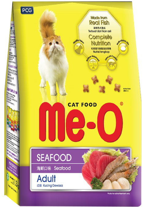 combo 5 gói Me-O thức ăn hạt cho mèo các vị