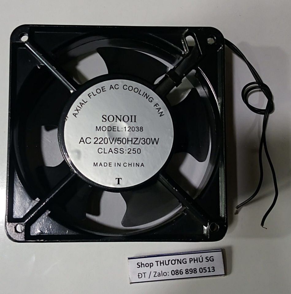 Fan - Quạt 12Cm - Chạy điện áp Input AC: 220V / 240V - 30W