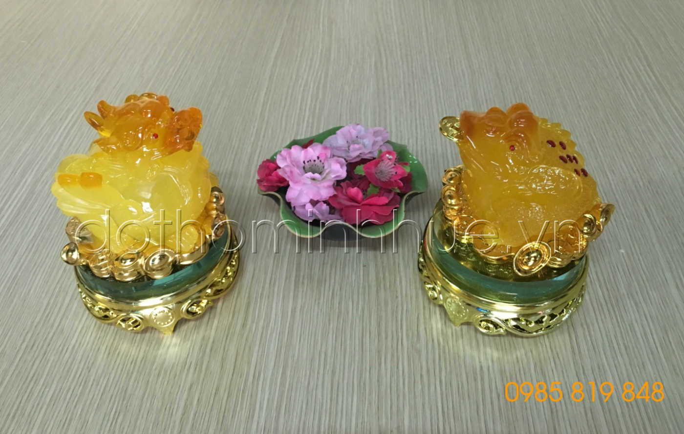 1 cặp cóc ngậm tiền/ thiềm thừ -  tỳ hưu phong thủy