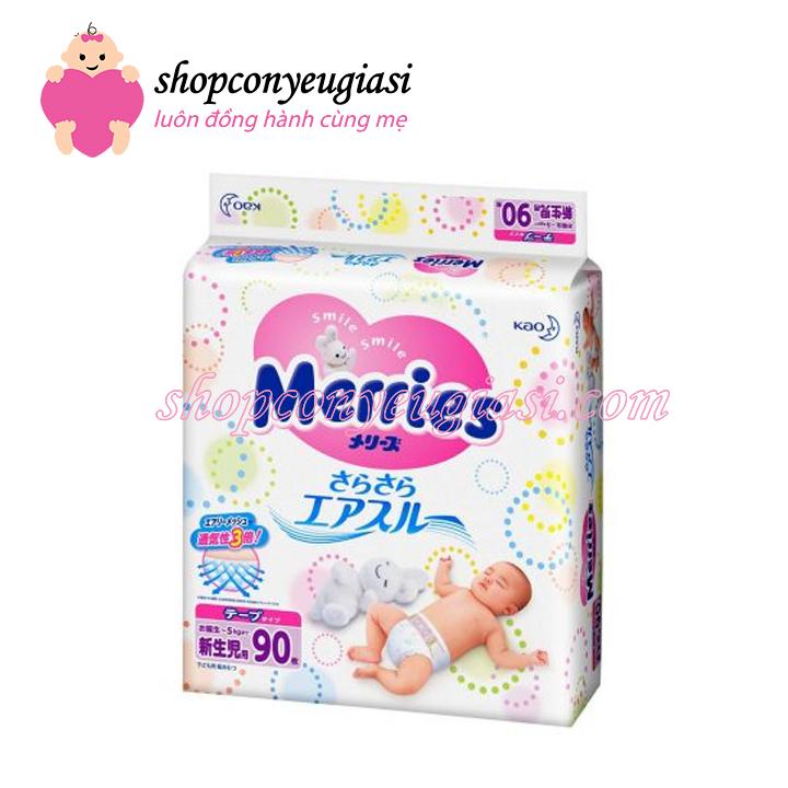 Tã dán merries nb90 nhập khẩu