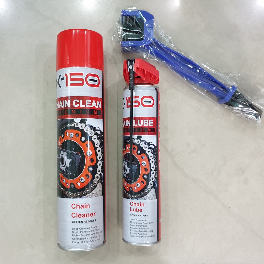 Combo rửa sên - dưỡng sên x-150 xtream + bàn chải
