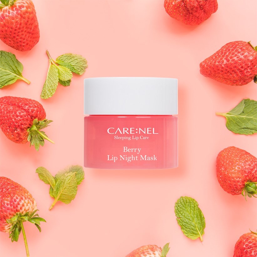 Mặt nạ ngủ cho môi carenel berry dưỡng môi mềm mại 5g | lip night mask