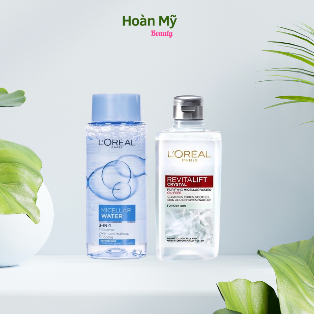 Nước tẩy trang LOreal Paris Dành Cho Da Dầu Revitalift Crystal Purifying Micellar Water 30ml