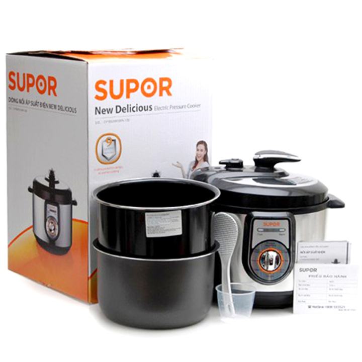 Nồi áp suất điện cơ 2 ruột Supor CYYB50YA10VN-100 5L - nồi hầm điện