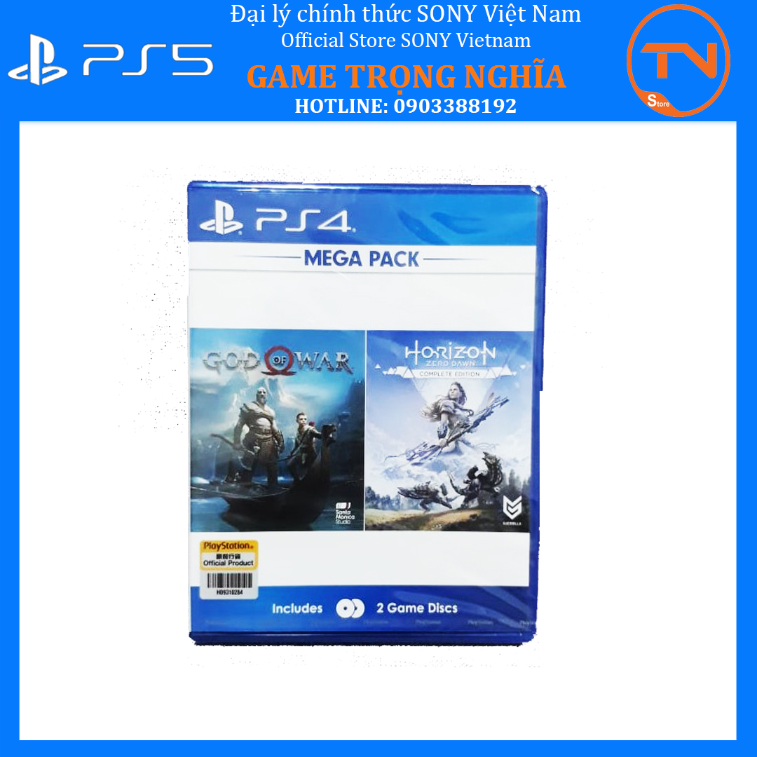 Combo đĩa game ps4 - god of war & horizon zero dawn