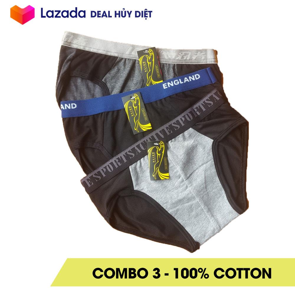 Bộ 10 quần sịp nam cạp nhỏ coton 100% Vito Corleone