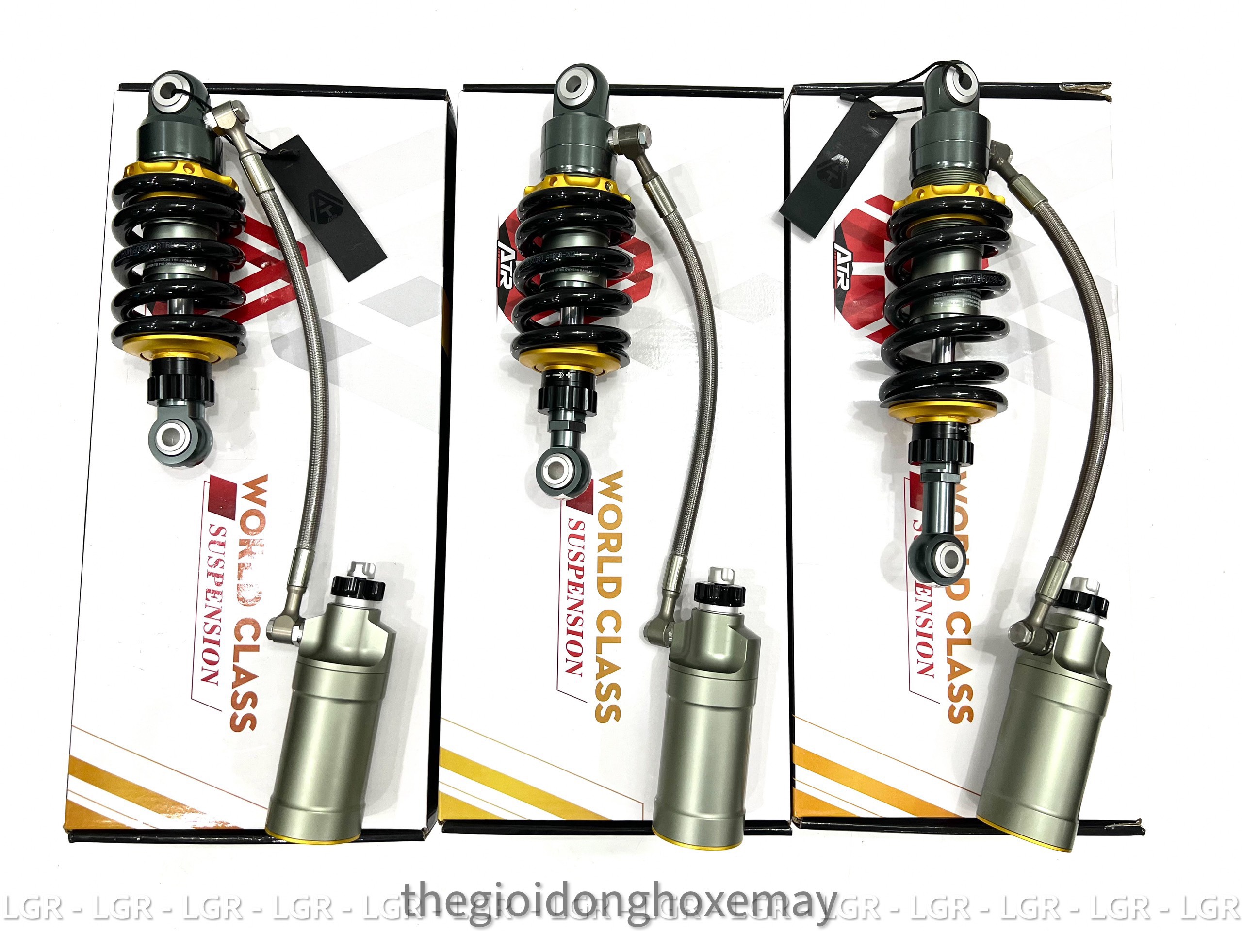 Phuộc ATR Bình Dầu Xoay 360 V2 Loxo Đen Chén Vàng Exciter - Winner, Sonic - Raider, Satria