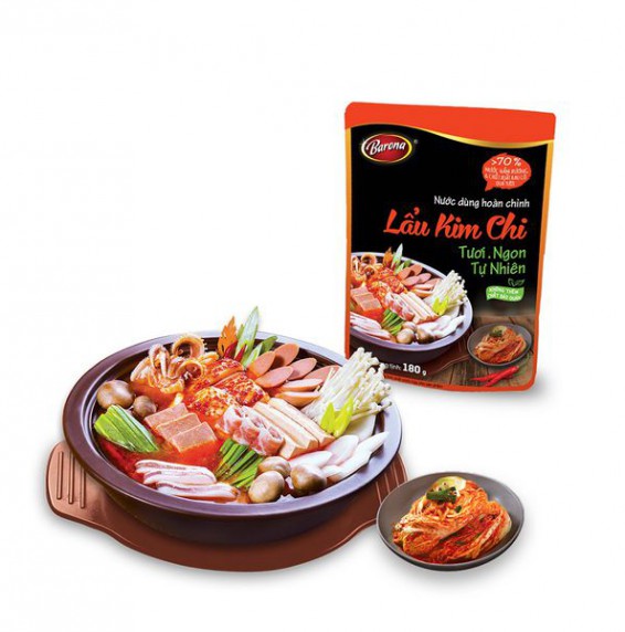 Nước Dùng Hoàn Chỉnh Barona - Lẩu Kim Chi 180g