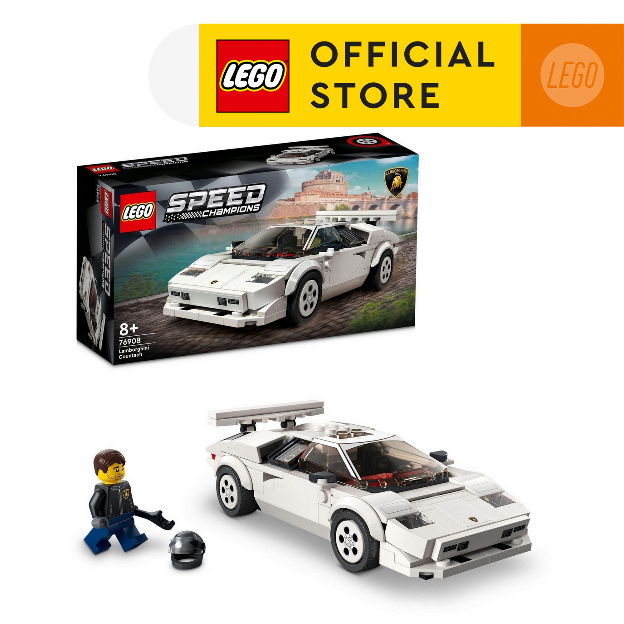 Đồ Chơi Lắp Ráp - LEGO Speed Champions 76908 Siêu Xe Lamborghini Countach (262 chi tiết)