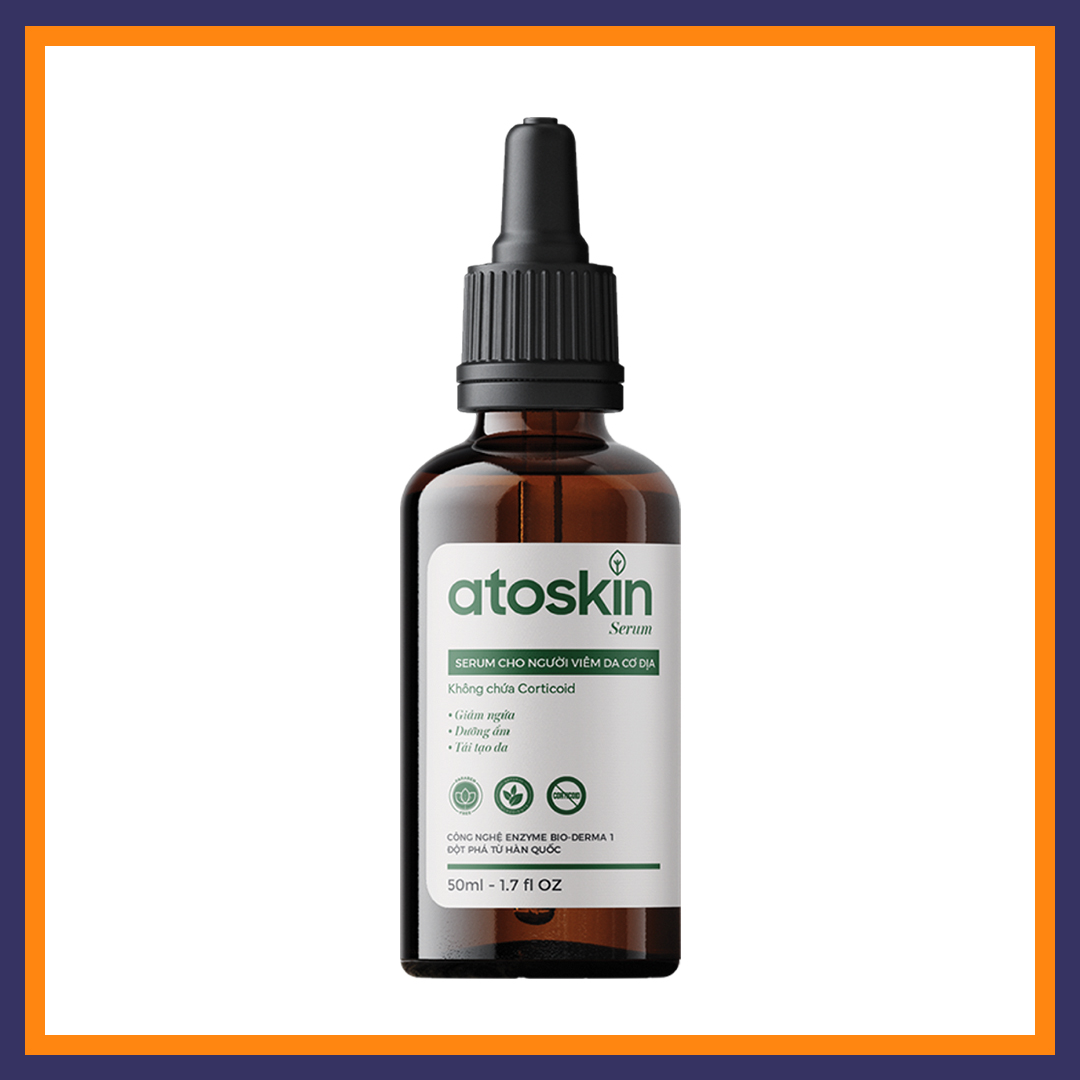 Tinh chất Serum Atoskin 20ml hỗ trợ cho người viêm da cơ địa không chứa Coticoid