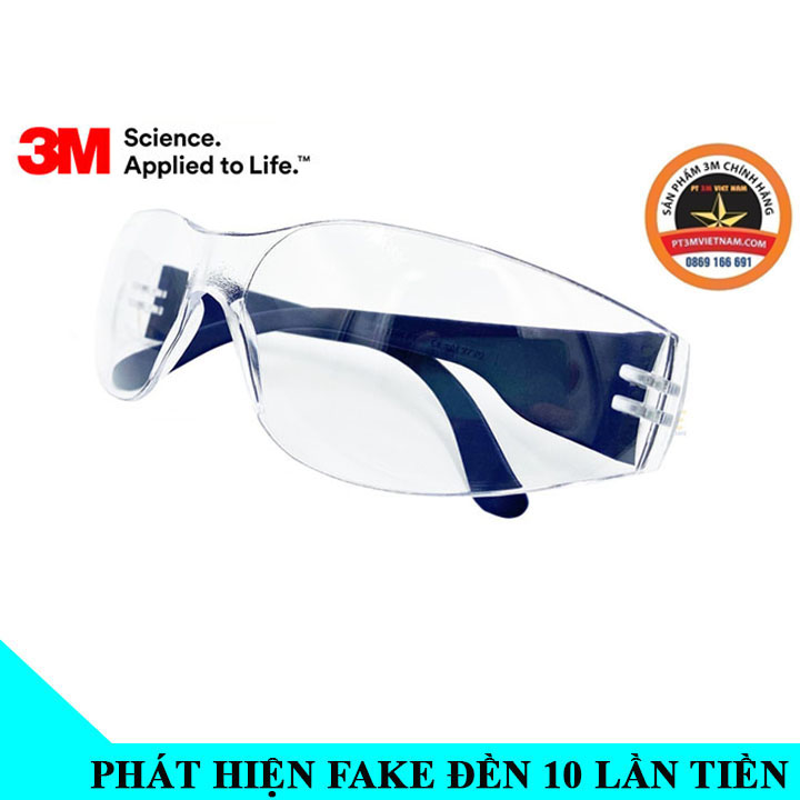 KÍNH BẢO HỘ 3M 2720 CHỐNG BỤI ,CHỐNG VẬT BẮN , CHỐNG TIA UV ,BẢO VÊ AN TOÀN ĐÔI MẮT