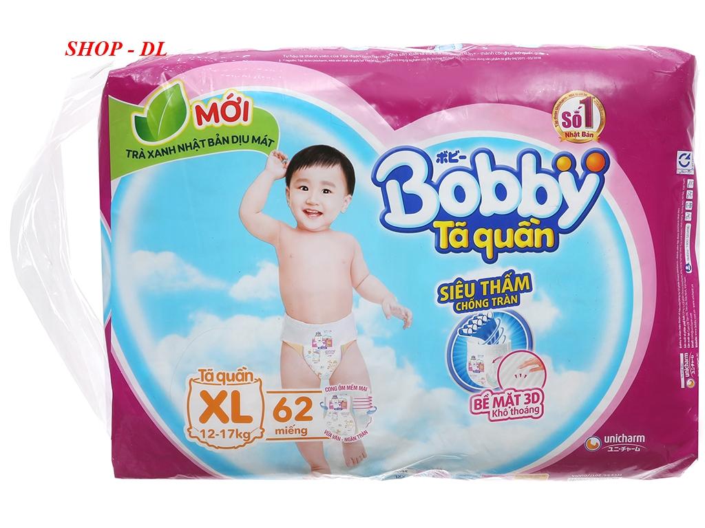 Tã quần bobby siêu đại xl62 - mẫu mới.