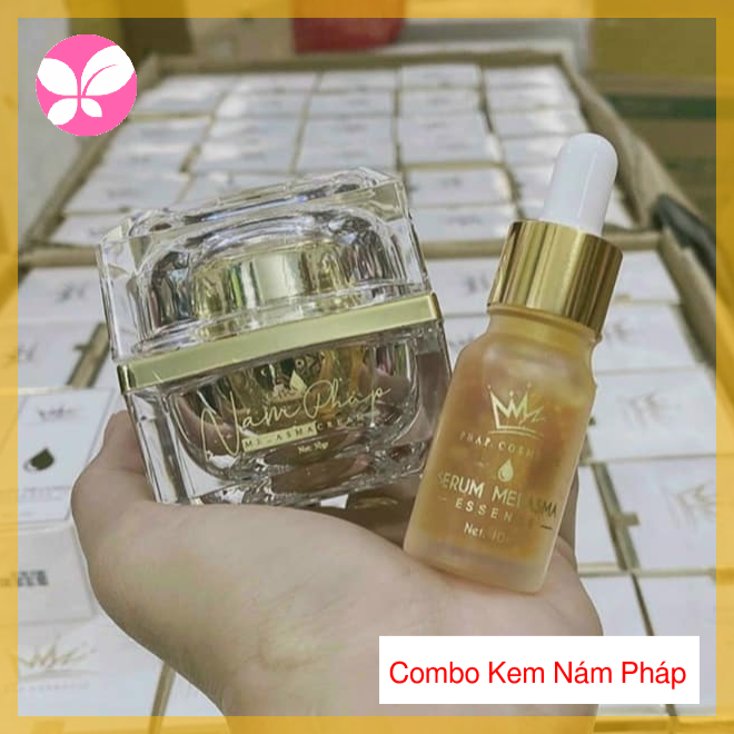 Kem nám pháp melasma cream - combo tặng kèm serum nám pháp - hàng chính hãng
