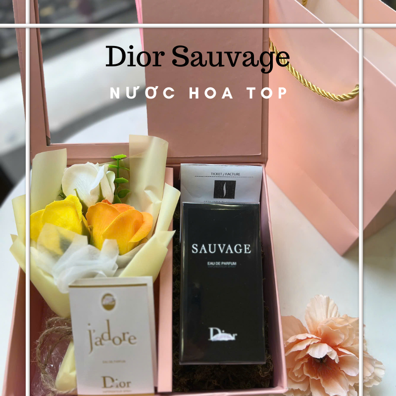 Set quà tặng nước hoa cao cấp Nước Hoa Nam Dior Sauvage EDP 100ML ngày 6/4, 20/10, noel, valetine, nhà giáo Việt nam