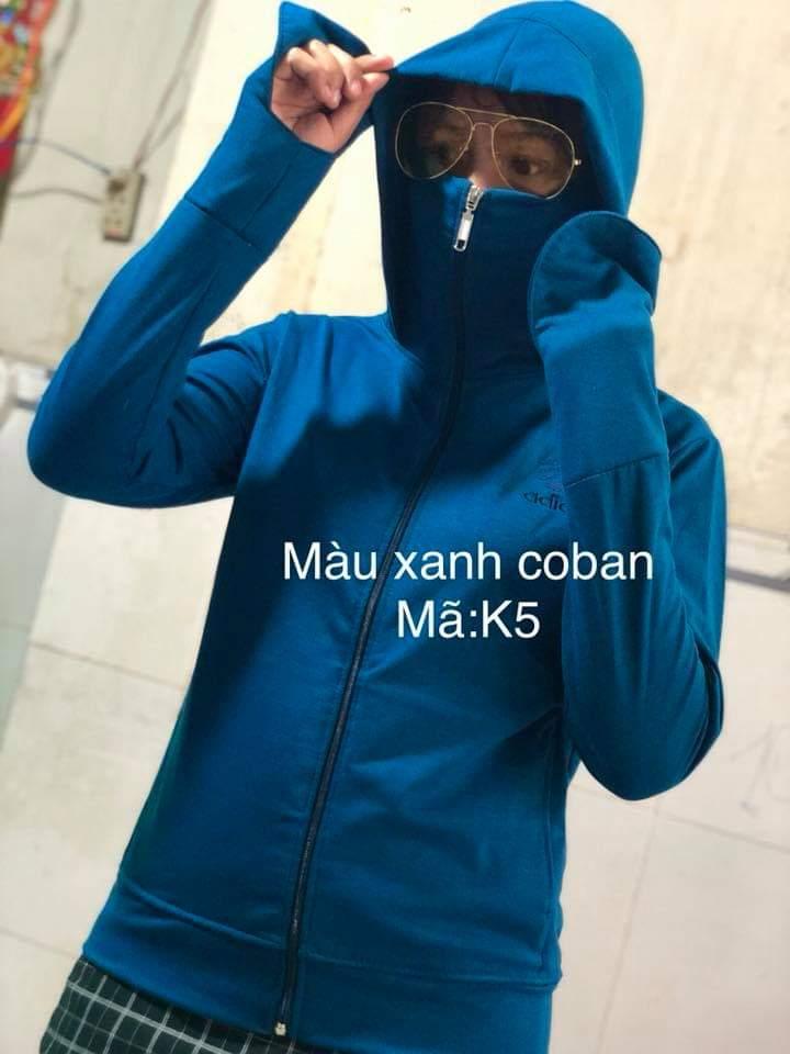 Áo khoác nữ chống nắng khóa kéo che mặt