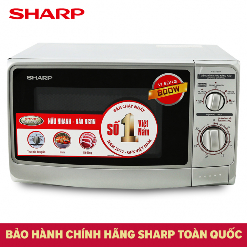 Lò vi sóng Cơ SHARP R-21A1(S)VN- 22Lít -Hàng Chính Hãng