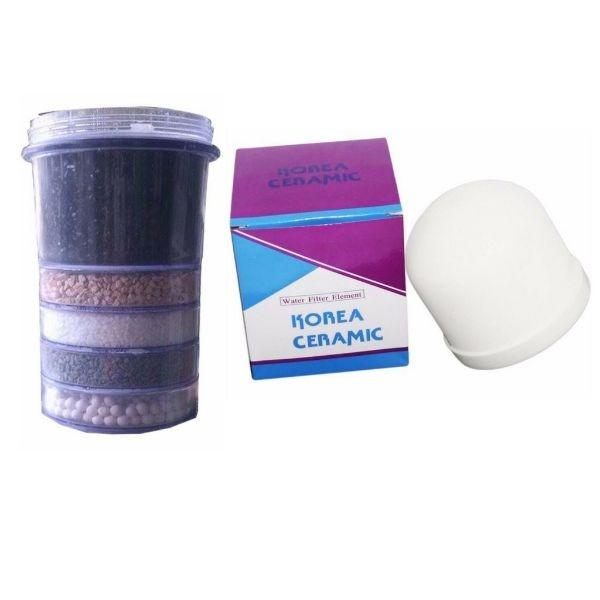 COMBO 2 MÓN DÀNH CHO BÌNH LỌC NƯỚC GỒM THAN 5 TẦNG VÀ CỤC SỨ