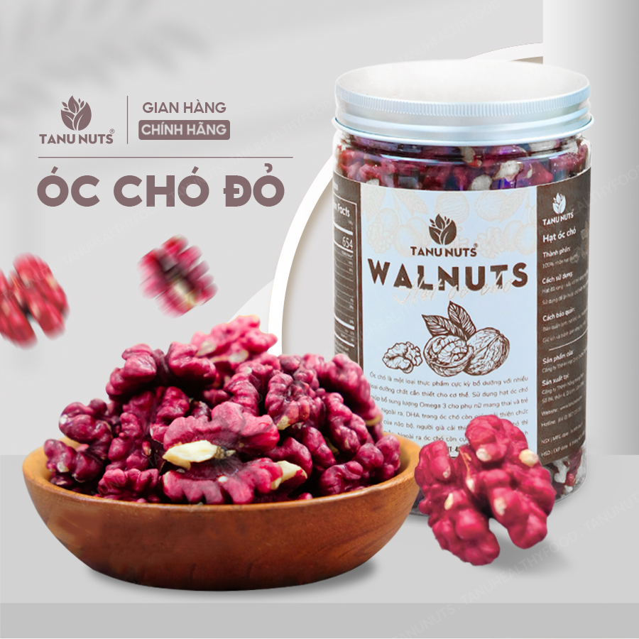 Nhân hạt óc chó đỏ TANU NUTS óc chó tách vỏ Chile hạt ngũ cốc dinh dưỡng cho bà bầu, bé
