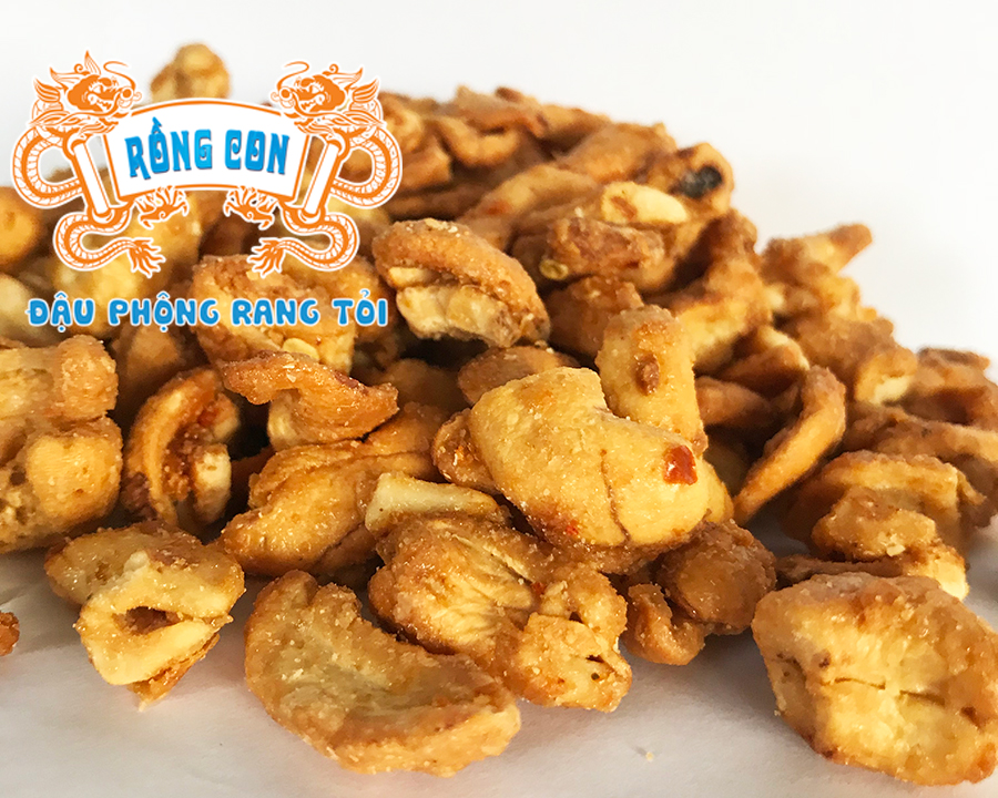 Sỉ 10 Hủ Hạt Điều Rang Tỏi Ớt Hủ 170g thương hiệu RỒNG CON - Đồ ăn vặt