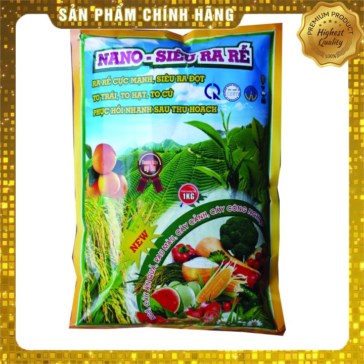 Siêu ra rễ - NANO (1kg) Ra rễ cực mạnh, siêu ra đọt, to trái, to hạt to củ, phục hồi nhanh sau thu hoạch