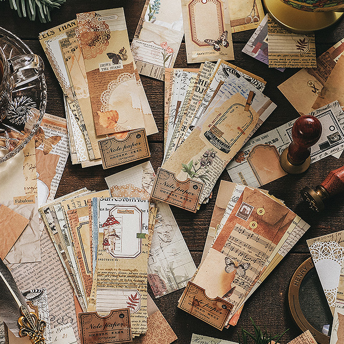Bộ 40 tấm giấy note collage nhiều hình ảnh