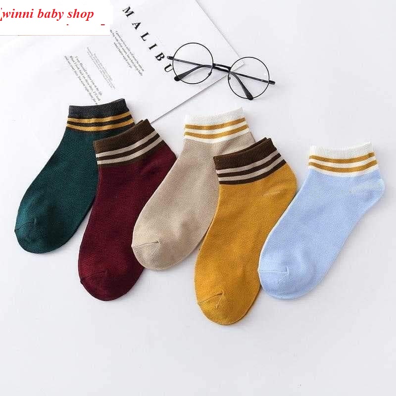 ComBo 5 đôi vớ cotton nữ cao cấp