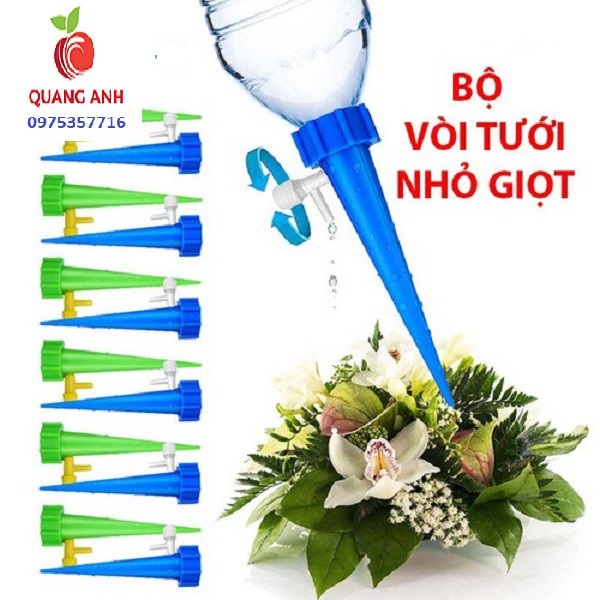[Chính hãng] 5 ĐẦU VÒI TƯỚI CÂY NHỎ GIỌT - GẮN CHAI NƯỚC TIỆN DỤNG - CAO CẤP