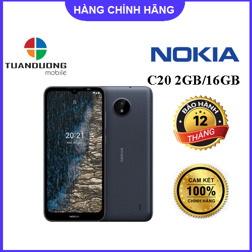 Điện thoại Nokia C20 (2GB/16gb) Hàng Chính Hãng