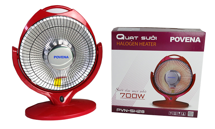 Máy sưởi, Quạt sưởi Halogen Povena PVN-SH28