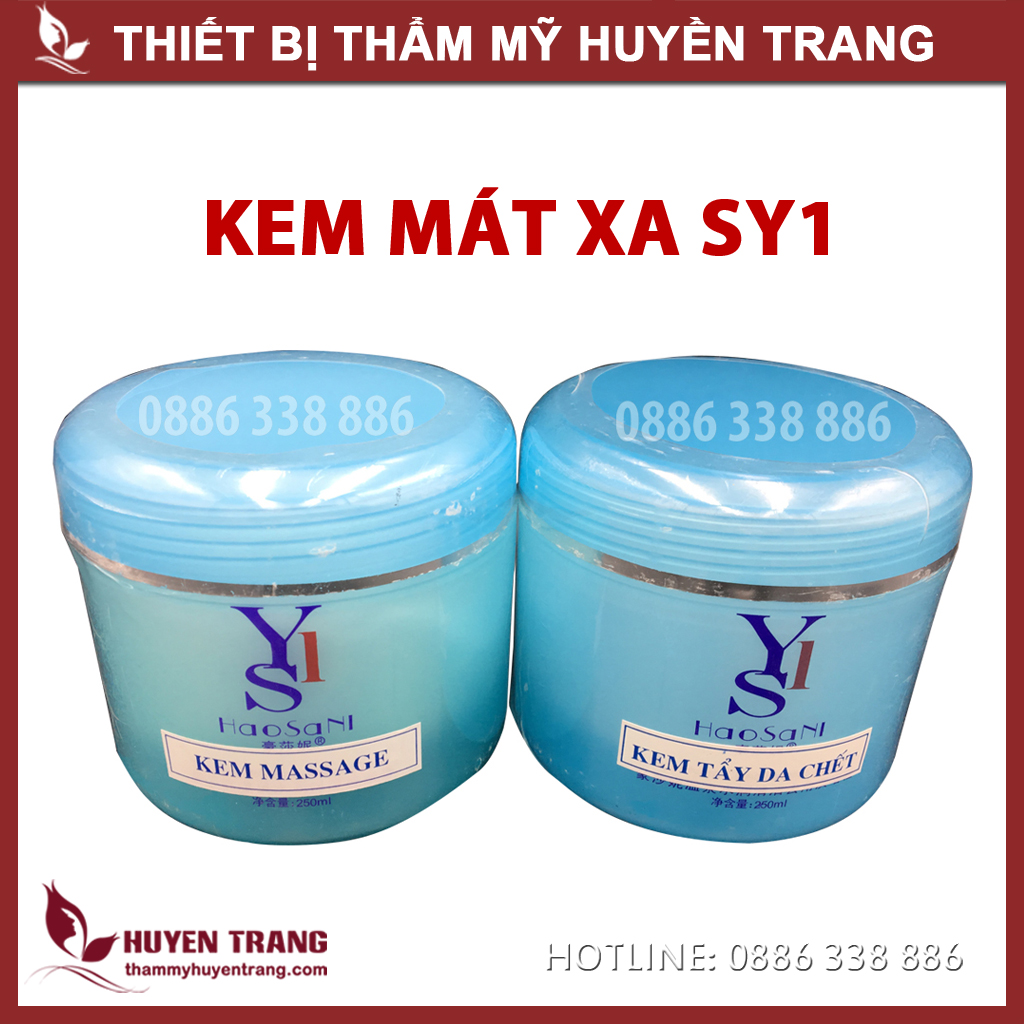 Kem massage matxa mặt haosani sy1 dùng mát xa cho da mụn da dầu trong spa, thẩm mỹ viện huyền trang nanocee